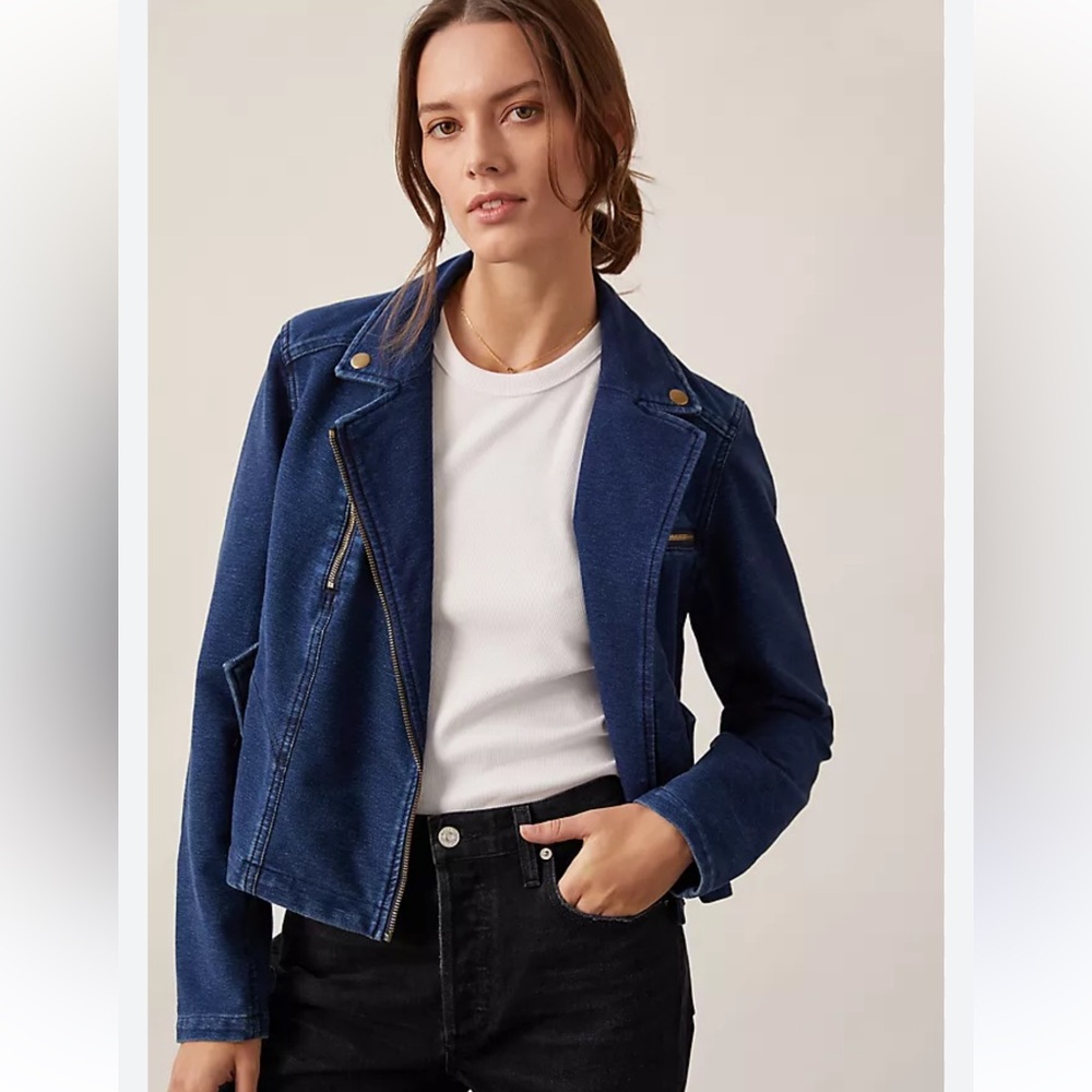 NWT Pilcro Denim Moto Jacket Size Medium
